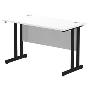 Impulse Slimline 1200 White Black Office Desk