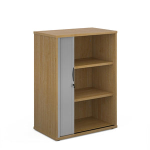 Oak Tambour Unit 2 Shelves 1090mm