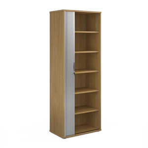 Oak Tambour Unit 5 Shelves 2140mm