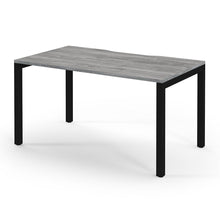 Load image into Gallery viewer, Connection 1400 Black Grey Oak Office Desk
