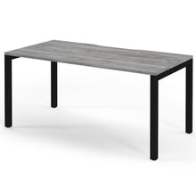 Load image into Gallery viewer, Connection 1600 Black Grey Oak Office Desk
