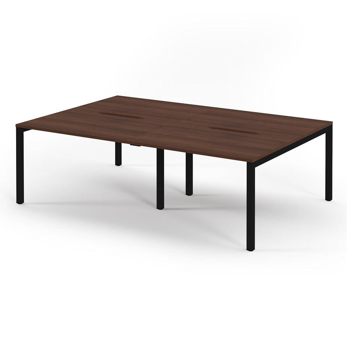 Connection 2400 Walnut Black Bench Desk
