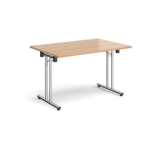 Load image into Gallery viewer, ProFold 1200 Chrome Beech Folding Desk
