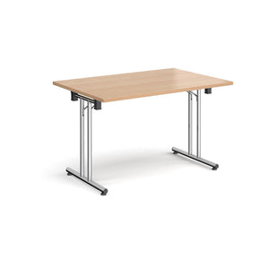 ProFold 1200 Chrome Beech Folding Desk