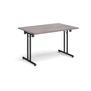 ProFold 1200 Black Grey Oak Folding Desk