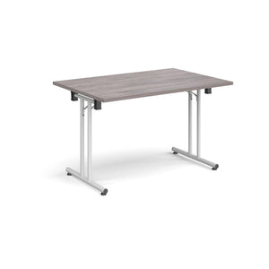 ProFold 1200 White Grey Oak Folding Desk