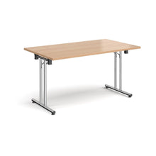 Load image into Gallery viewer, ProFold 1400 Chrome Beech Folding Desk
