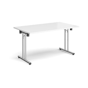 ProFold 1400 Chrome White Folding Desk