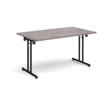 Load image into Gallery viewer, ProFold 1400 Black Grey Oak Folding Desk
