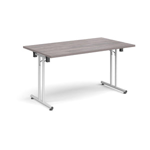 ProFold 1400 White Grey Oak Folding Desk