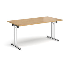 Load image into Gallery viewer, ProFold 1600 Chrome Oak Folding Desk
