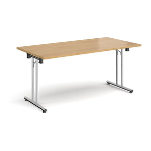 ProFold 1600 Chrome Oak Folding Desk