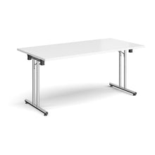 Load image into Gallery viewer, ProFold 1600 Chrome White Folding Desk
