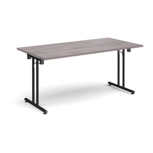 Load image into Gallery viewer, ProFold 1600 Black Grey Oak Folding Desk
