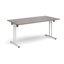 Load image into Gallery viewer, ProFold 1600 White Grey Oak Folding Desk
