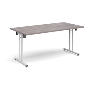 ProFold 1600 White Grey Oak Folding Desk