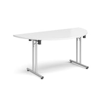 Load image into Gallery viewer, Profold 1600 Silver White Semi Circle Folding Desk
