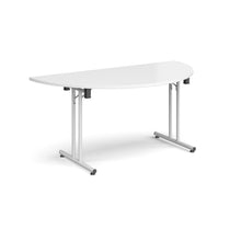 Load image into Gallery viewer, Profold 1600 White Semi Circle Folding Desk
