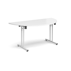 Profold 1600 White Semi Circle Folding Desk