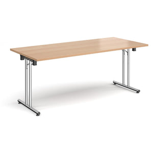 ProFold 1800 Chrome Beech Folding Desk