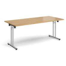 Load image into Gallery viewer, ProFold 1800 Chrome Oak Folding Desk
