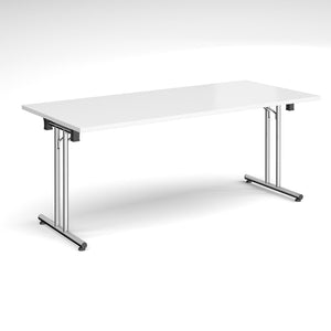 ProFold 1800 Chrome White Folding Desk