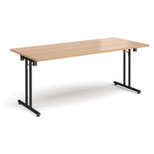 Load image into Gallery viewer, ProFold 1800 Black Beech Folding Desk
