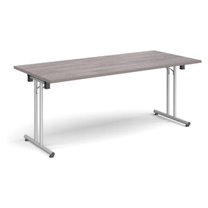 ProFold 1800 Silver Grey Oak Folding Desk