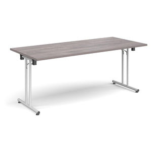 ProFold 1800 White Grey Oak Folding Desk