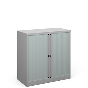 Silver Tambour Cabinet 1000mm