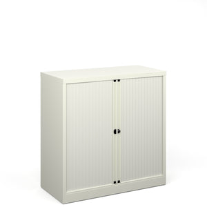 White Tambour Cabinet 1000mm