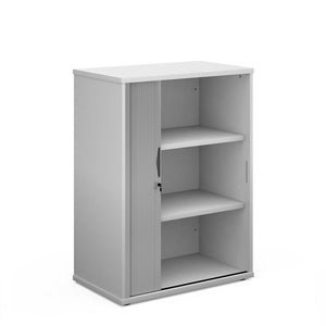 White Tambour Unit 2 Shelves 1090mm