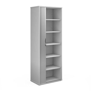 White Tambour Unit 5 Shelves 2140mm