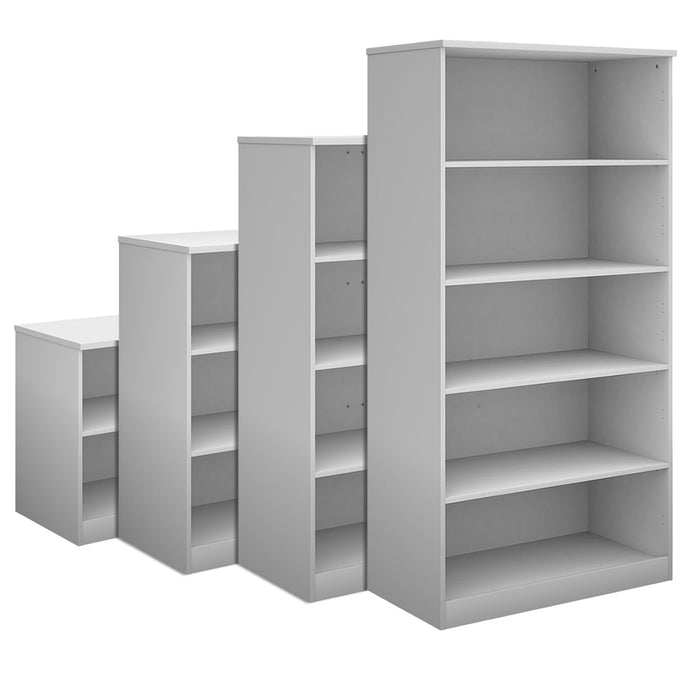 White Wooden Office Shelves