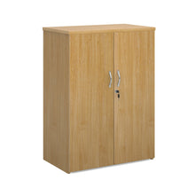 Load image into Gallery viewer, Oak Office Storage Cupboard 2 Shelves
