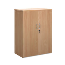 Load image into Gallery viewer, Beech Office Storage Cupboard 2 Shelves
