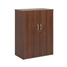 Load image into Gallery viewer, Walnut Office Storage Cupboard 2 Shelves
